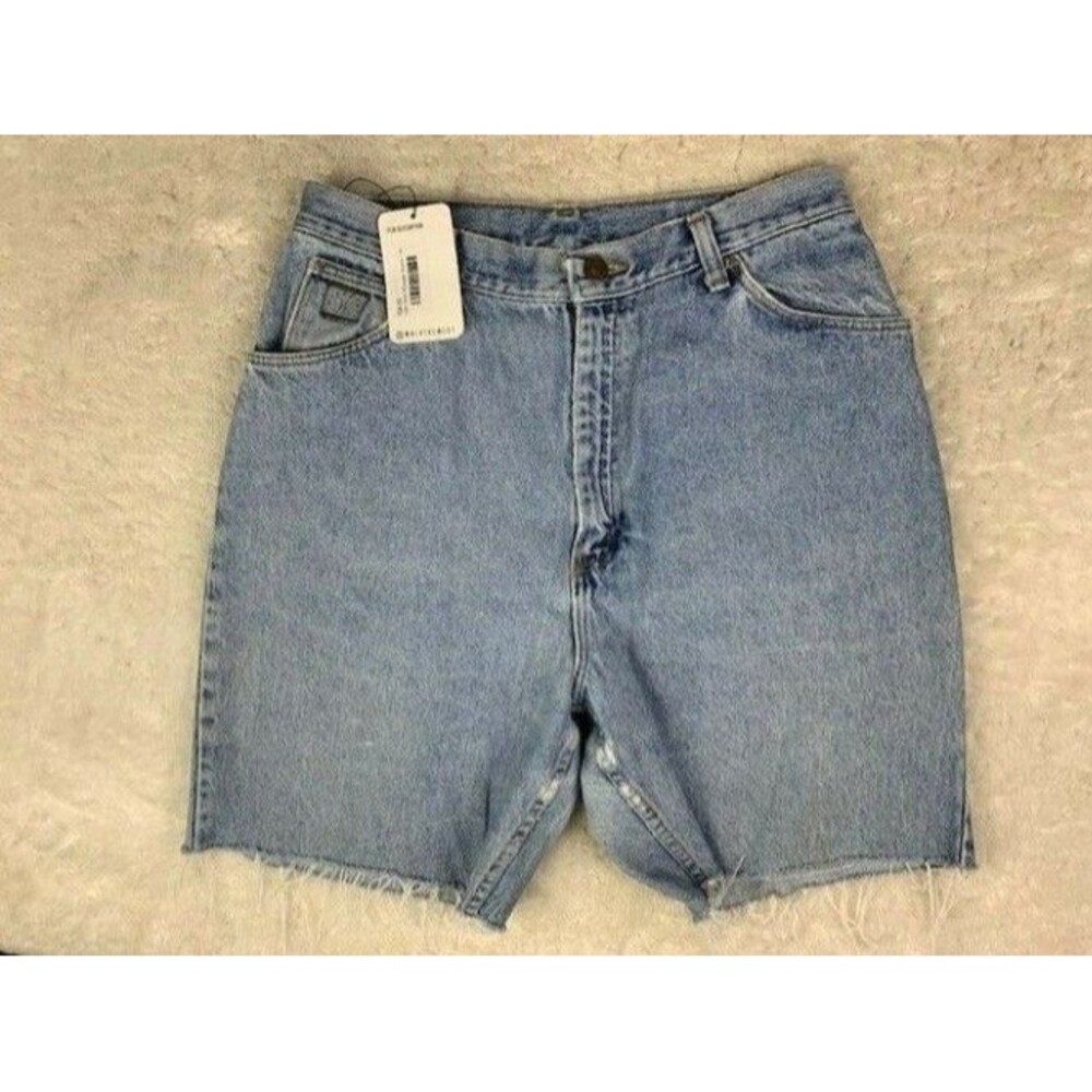 Wrangler Size 29 Mens Shorts New Cut Off Light Wash Cotton